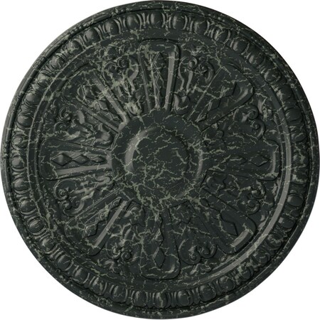 Ekena Millwork Raymond Ceiling Medallion (Fits Canopies up to 5 3/8"), 18"OD x 1 1/4"P, Painted Turtle Crackle CM18RA2PTC